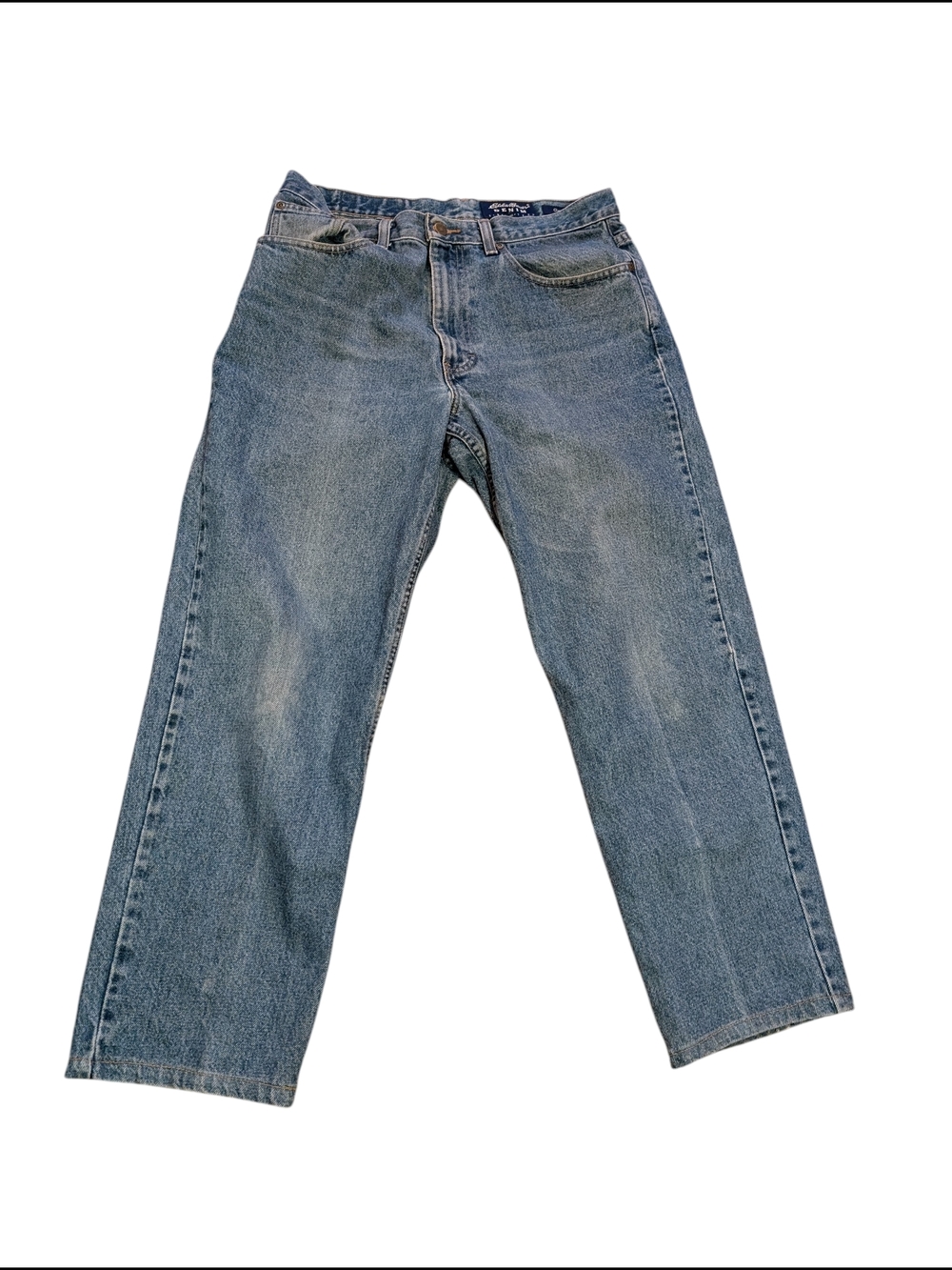 Vintage Eddie Bauer 90's High Waist Men's Light Blue Straight Jeans